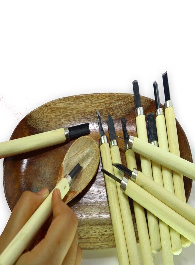 ArtRight 12-Piece Wood Carving Chisel Set - Professional-Grade CR-V 60 Steel Blades for Beginners and Experts - Image 5